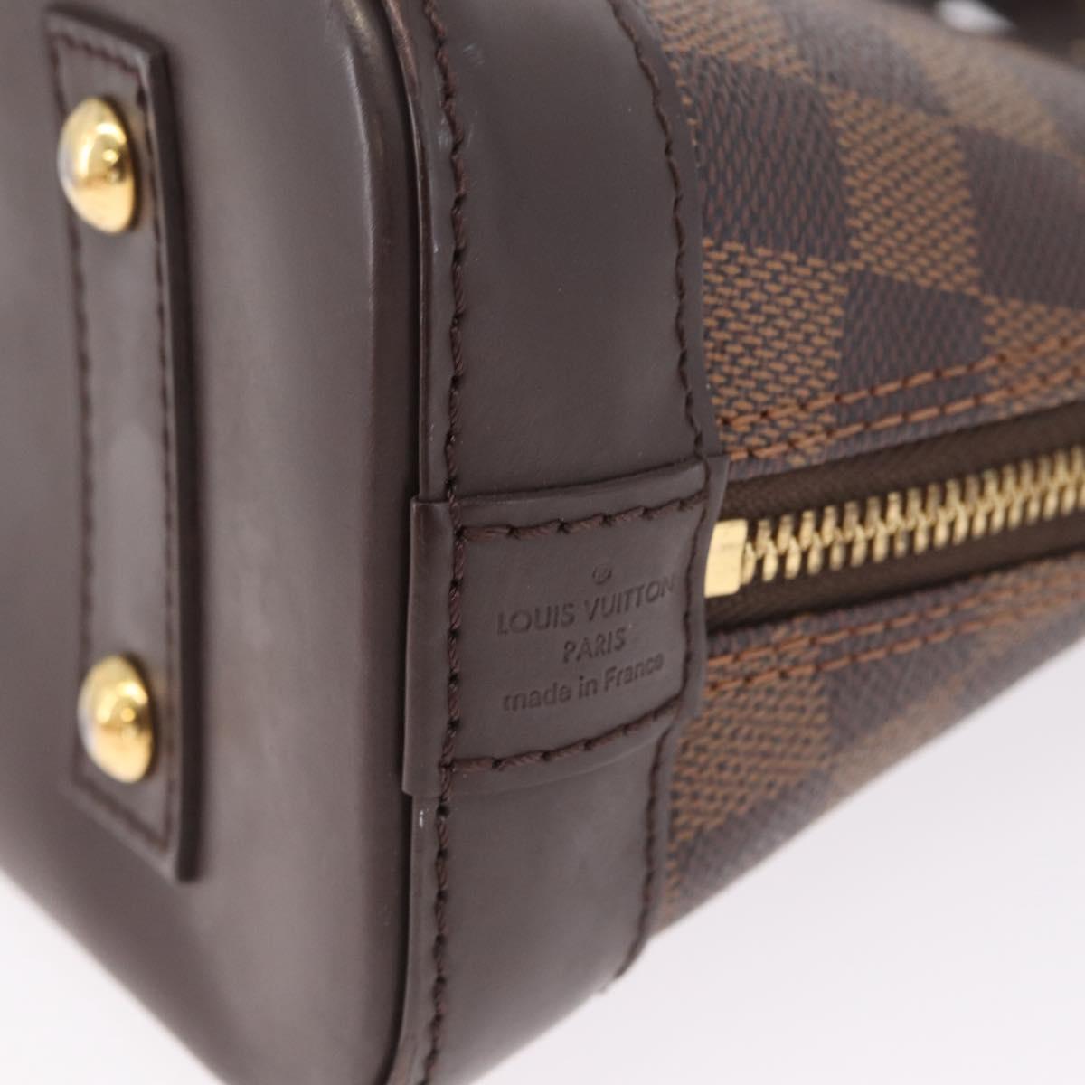 LOUIS VUITTON Damier Ebene Alma BB Hand Bag 2way N40606 LV Auth 214254V
