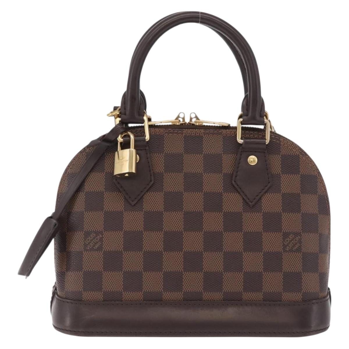 LOUIS VUITTON Damier Ebene Alma BB Hand Bag 2way N40606 LV Auth 214254V