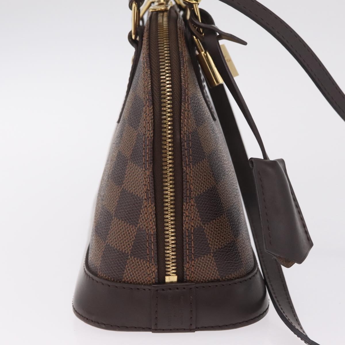 LOUIS VUITTON Damier Ebene Alma BB Hand Bag 2way N40606 LV Auth 214254V