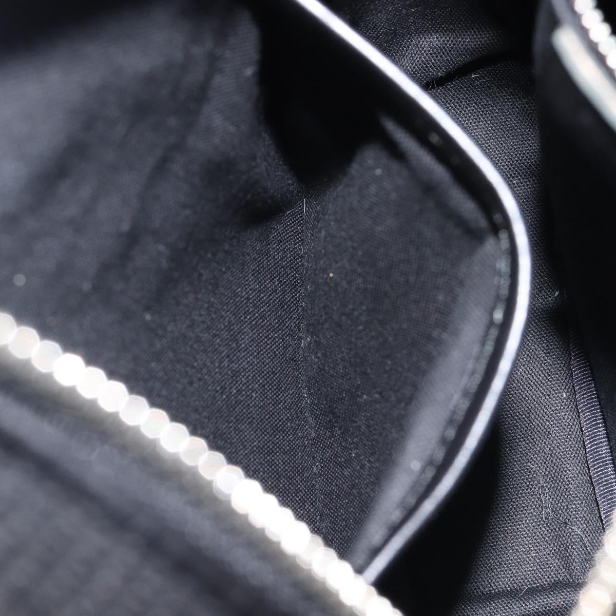 BURBERRY Nova Check Shoulder Bag Canvas Black Silver Auth 214426A