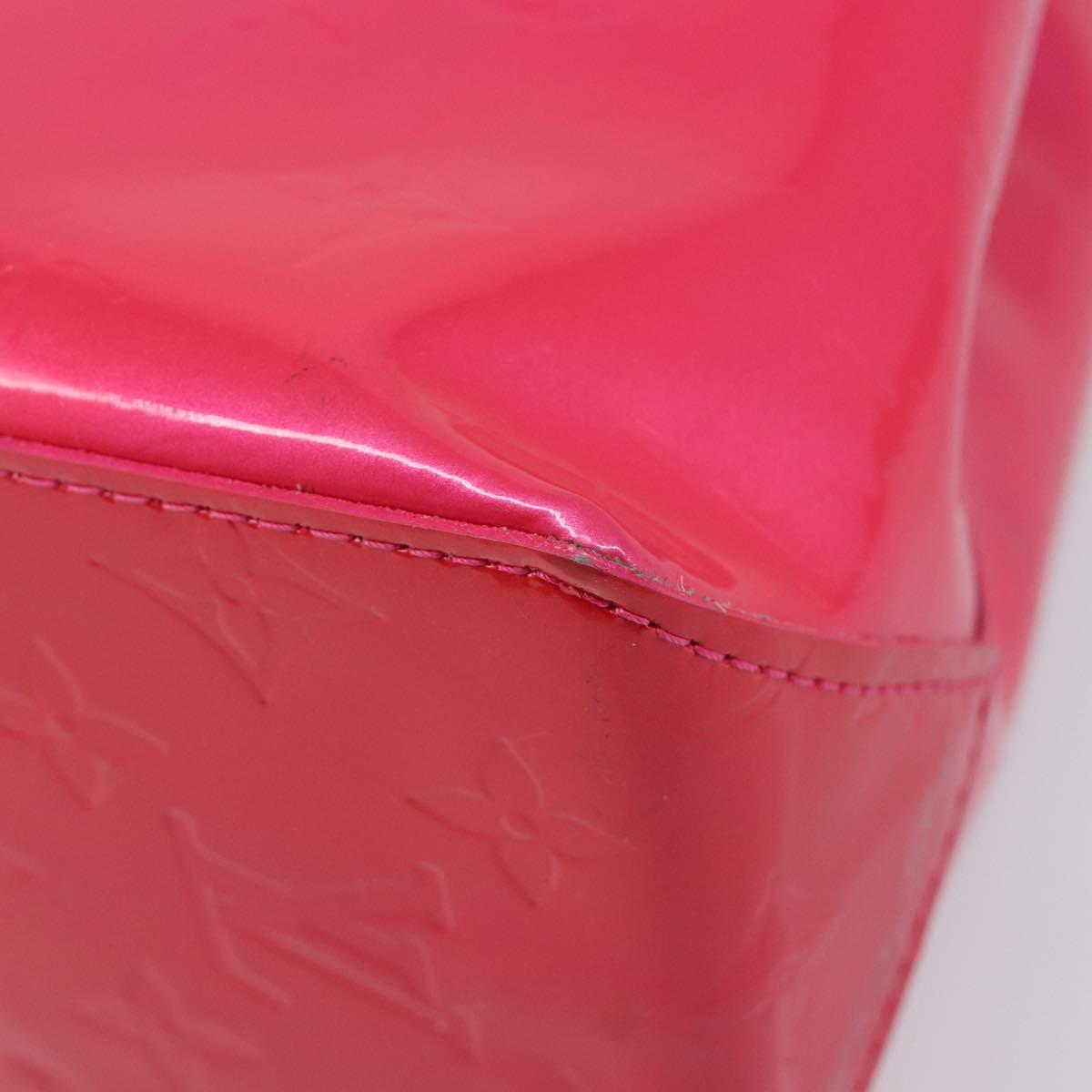 LOUIS VUITTON Monogram Vernis Reade PM Hand Bag Fusha pink M91221 LV Auth 214433A
