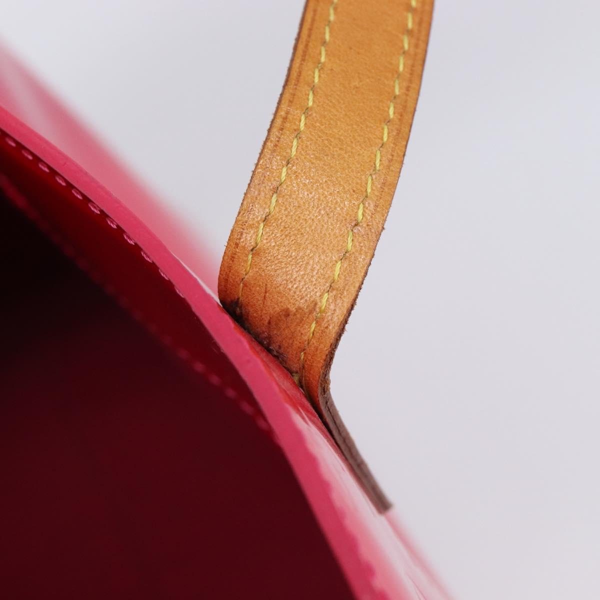 LOUIS VUITTON Monogram Vernis Reade PM Hand Bag Fusha pink M91221 LV Auth 214433A