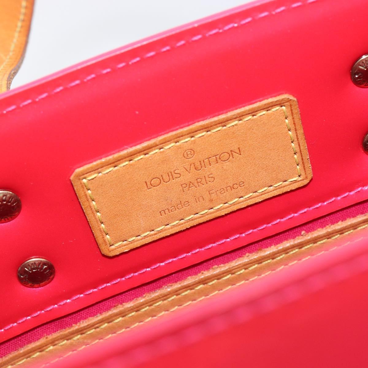 LOUIS VUITTON Monogram Vernis Reade PM Hand Bag Fusha pink M91221 LV Auth 214433A