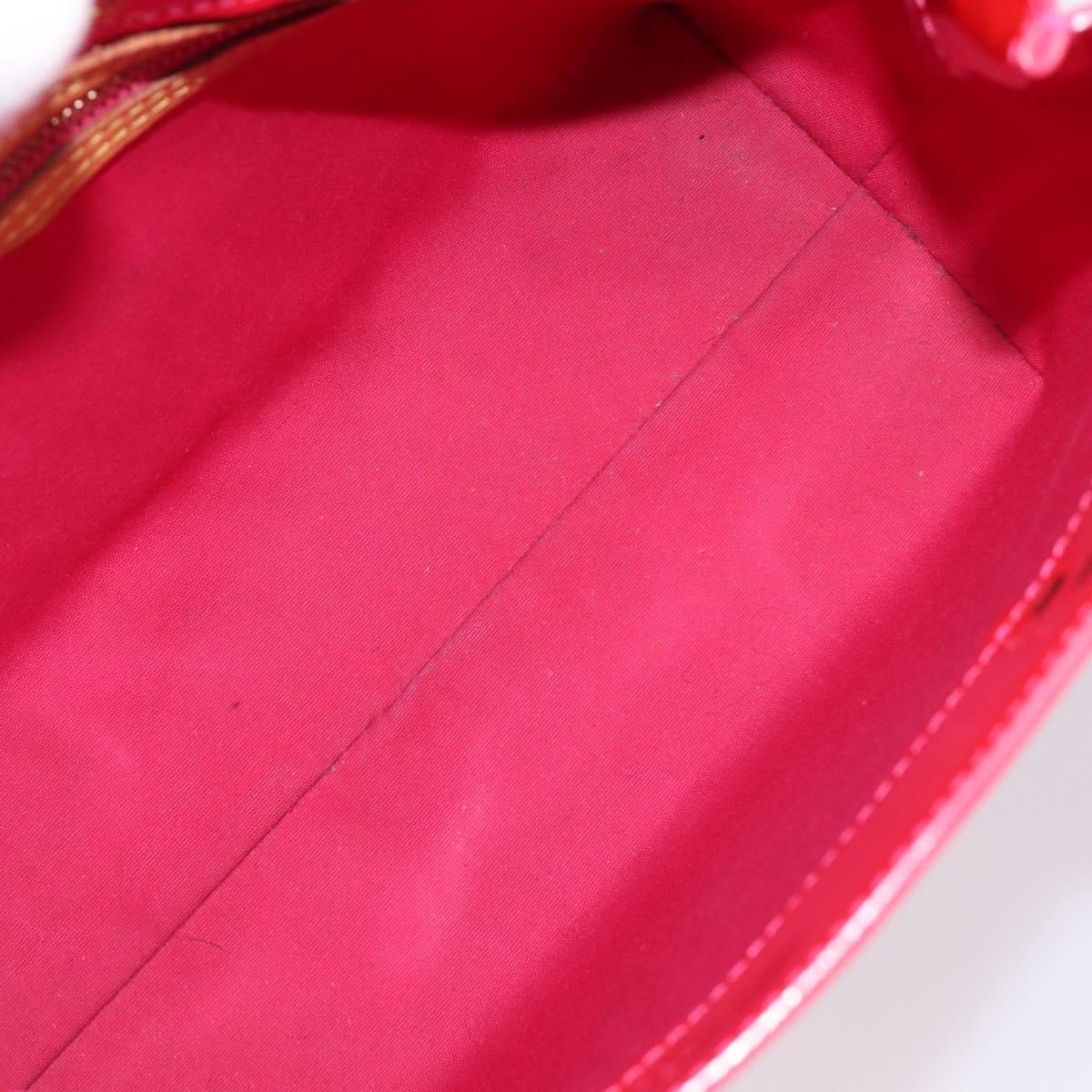 LOUIS VUITTON Monogram Vernis Reade PM Hand Bag Fusha pink M91221 LV Auth 214433A