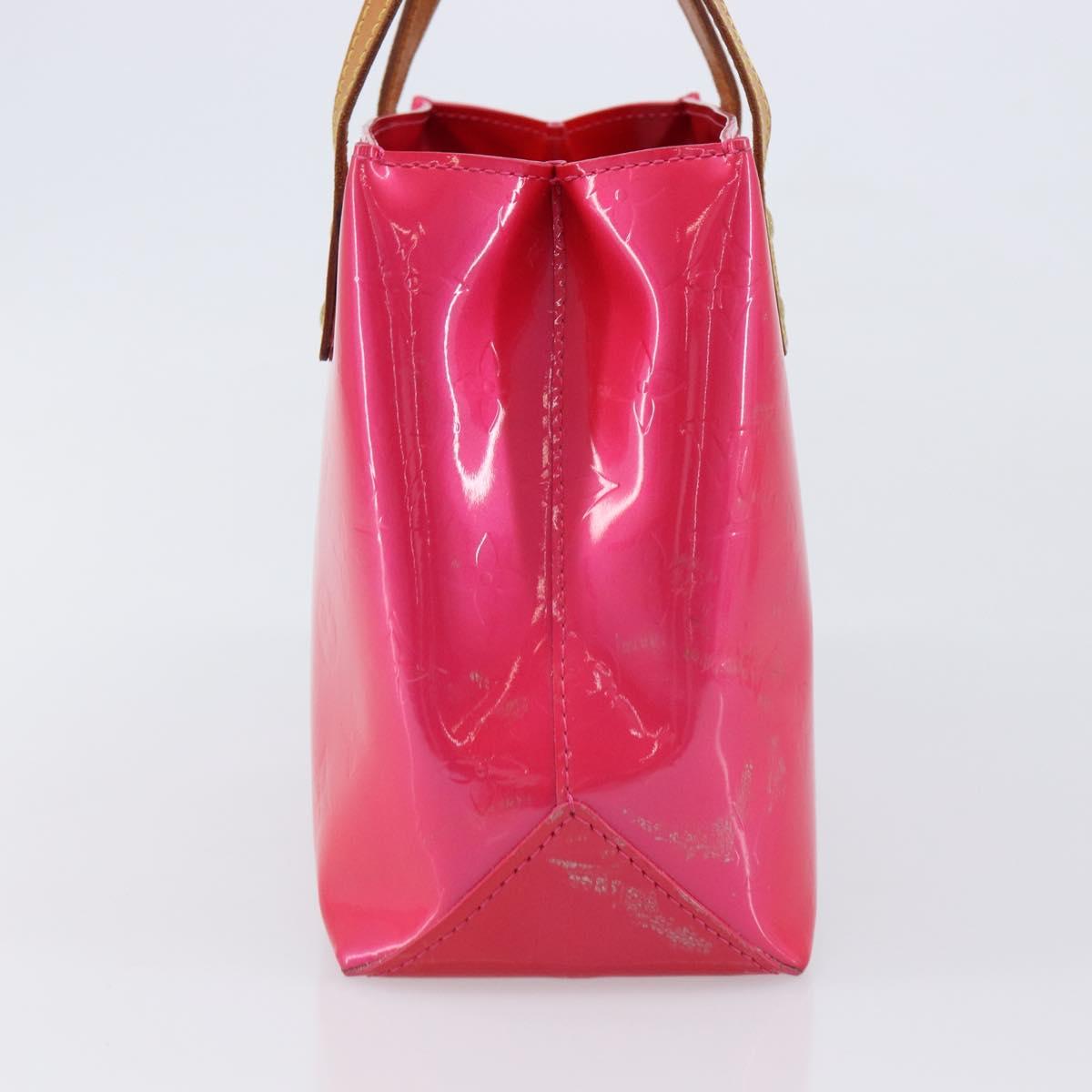 LOUIS VUITTON Monogram Vernis Reade PM Hand Bag Fusha pink M91221 LV Auth 214433A