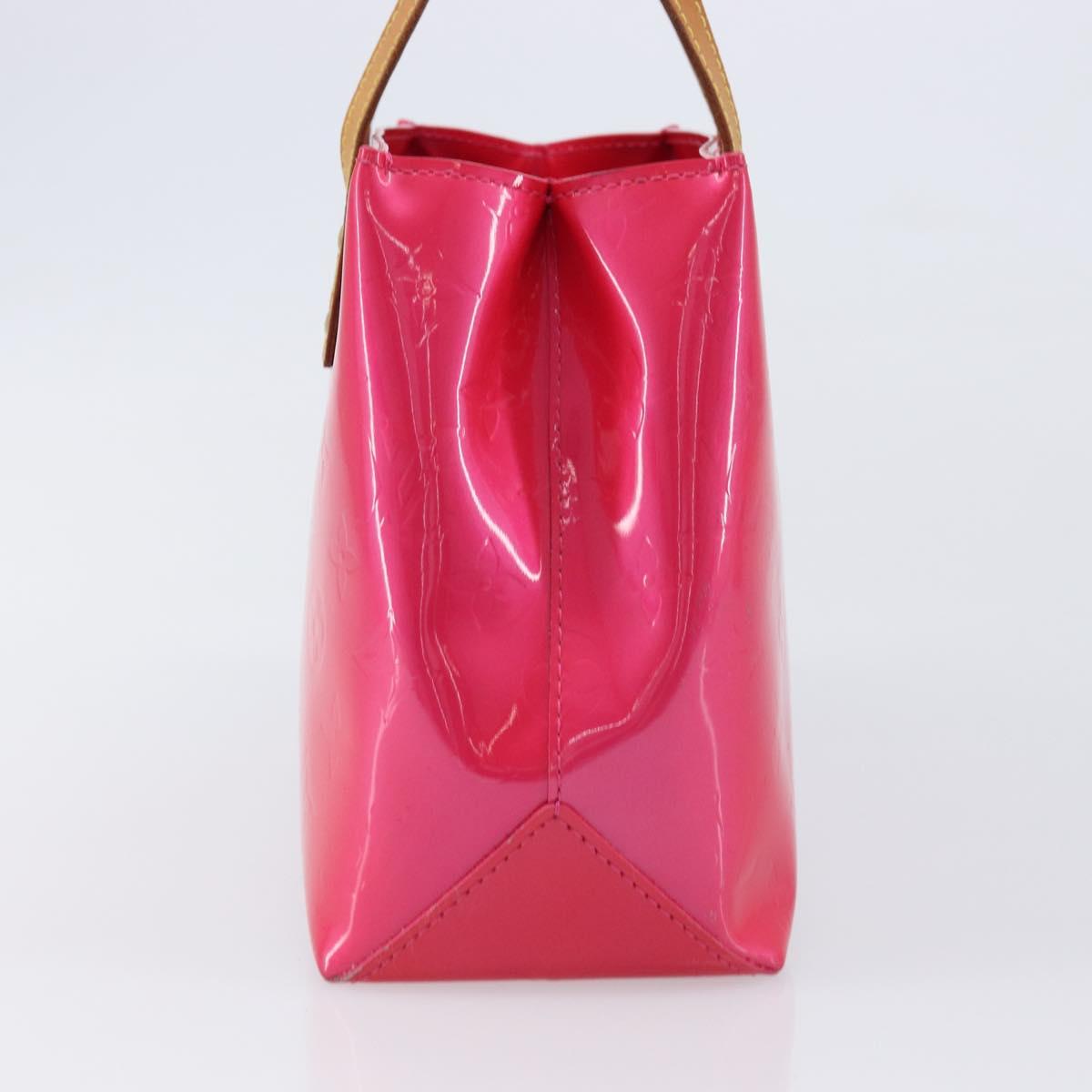 LOUIS VUITTON Monogram Vernis Reade PM Hand Bag Fusha pink M91221 LV Auth 214433A
