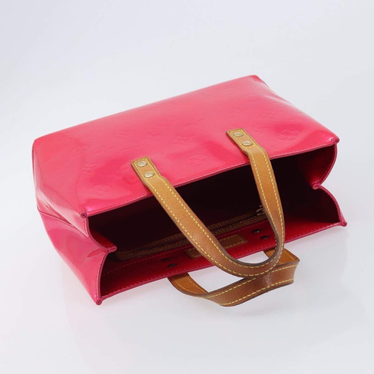 LOUIS VUITTON Monogram Vernis Reade PM Hand Bag Fusha pink M91221 LV Auth 214433A