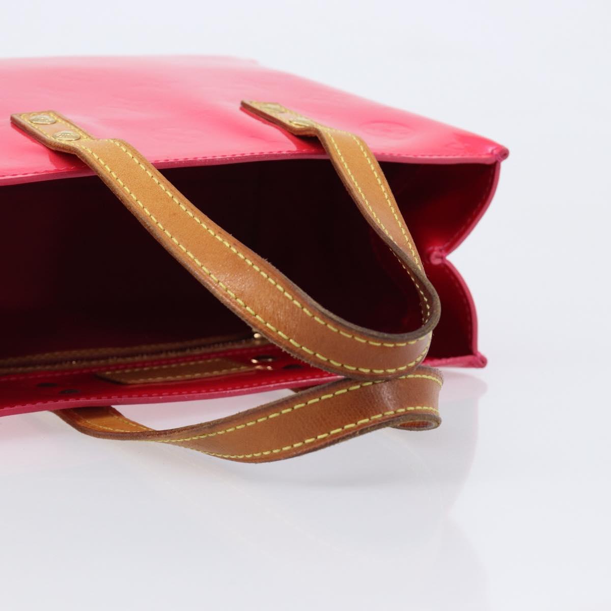 LOUIS VUITTON Monogram Vernis Reade PM Hand Bag Fusha pink M91221 LV Auth 214433A