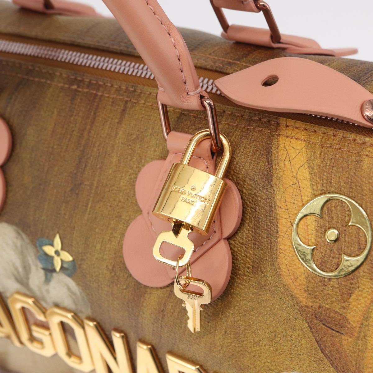 LOUIS VUITTON Masters Collection FRAGONARD Speedy 30 Bag M43307 Auth 214440SAM