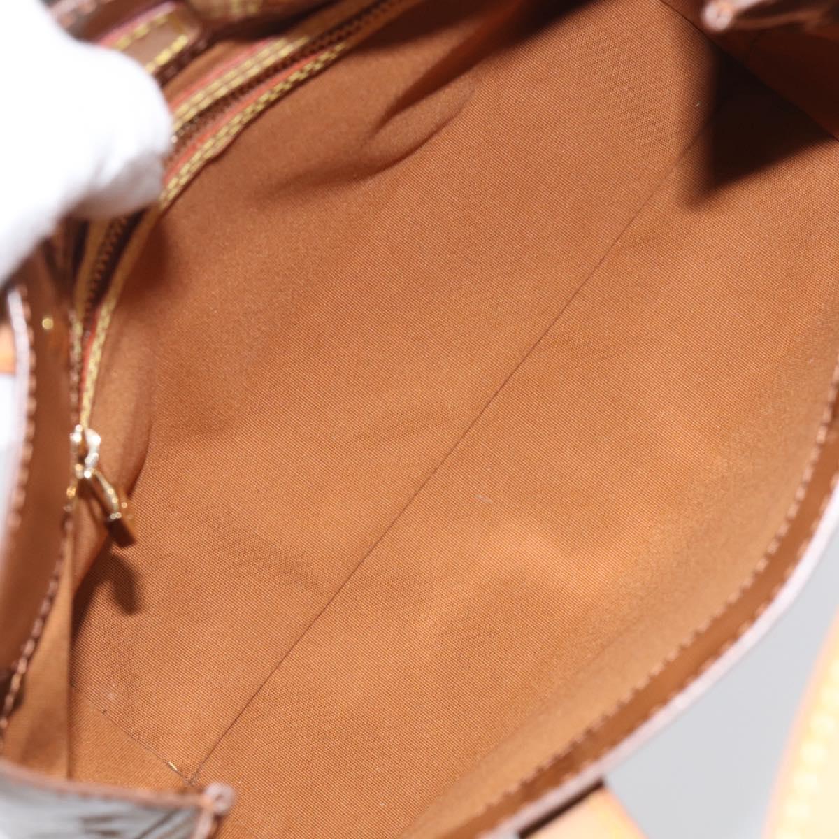 LOUIS VUITTON Monogram Vernis Reade PM Hand Bag Bronze M91146 LV Auth 214444V