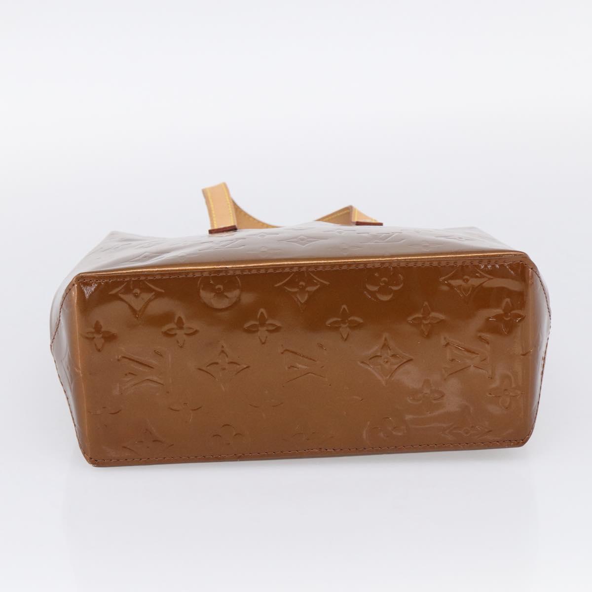 LOUIS VUITTON Monogram Vernis Reade PM Hand Bag Bronze M91146 LV Auth 214444V