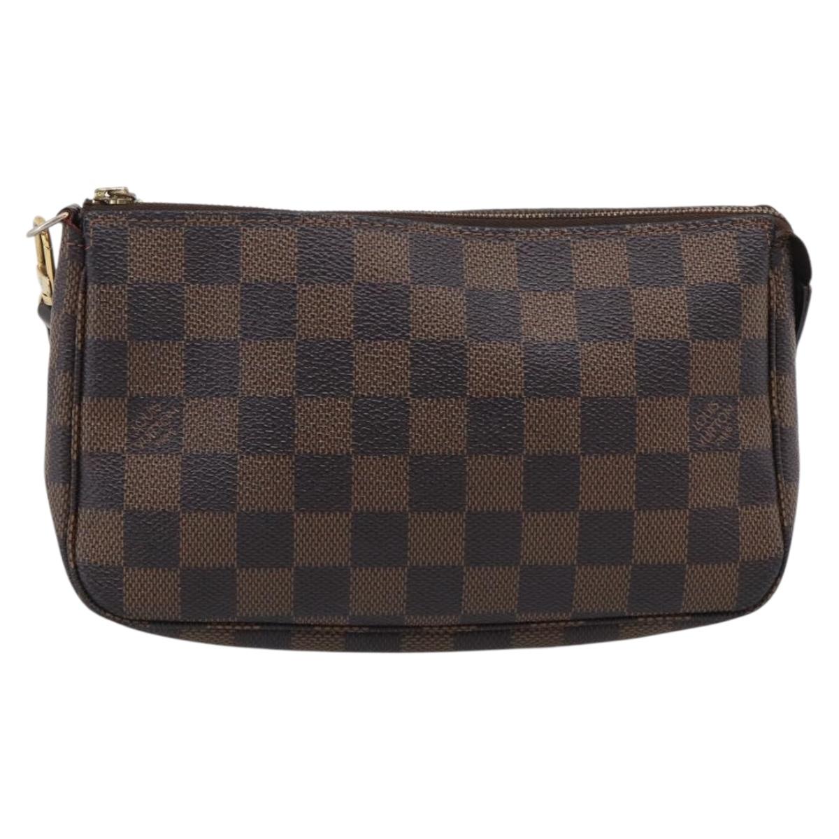 LOUIS VUITTON Damier Ebene Pochette Accessoires Pouch N41206 LV Auth 214466V