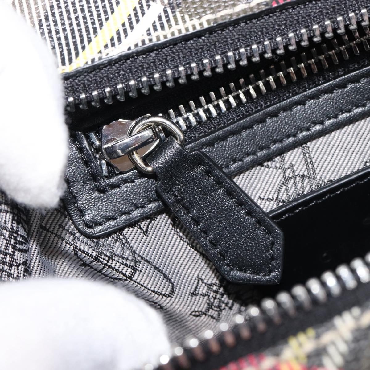 Vivienne Westwood Hand Bag PVC Canvas 2way Multicolor Silver Auth 214650A