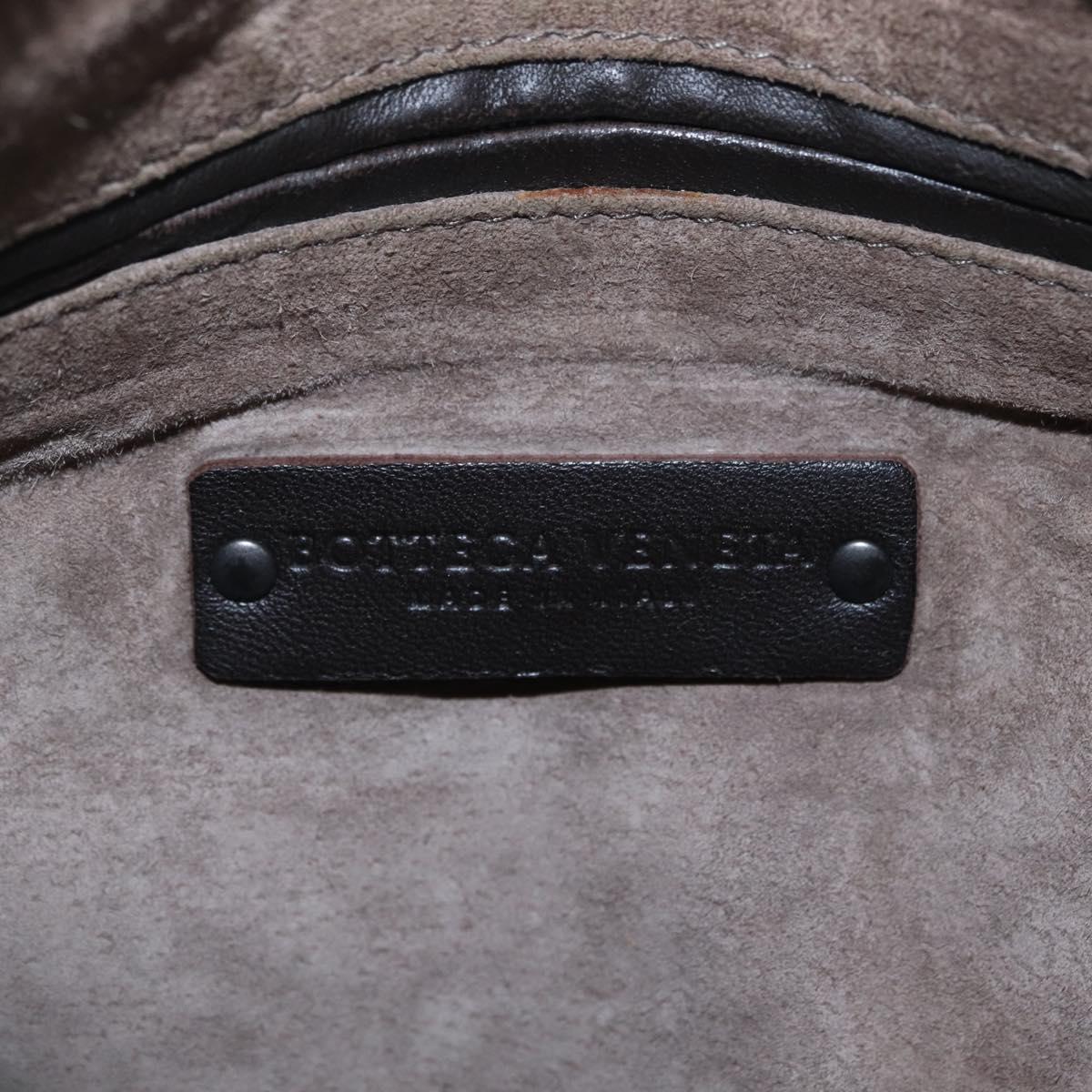 Bottega Veneta Hobo INTRECCIATO Bag Leather Dark Brown 115653 Auth 214652V