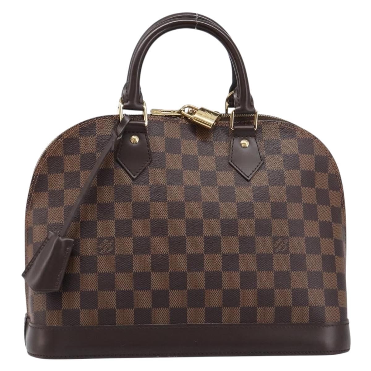 LOUIS VUITTON Damier Ebene Alma PM Hand Bag N53151 LV Auth 214655V