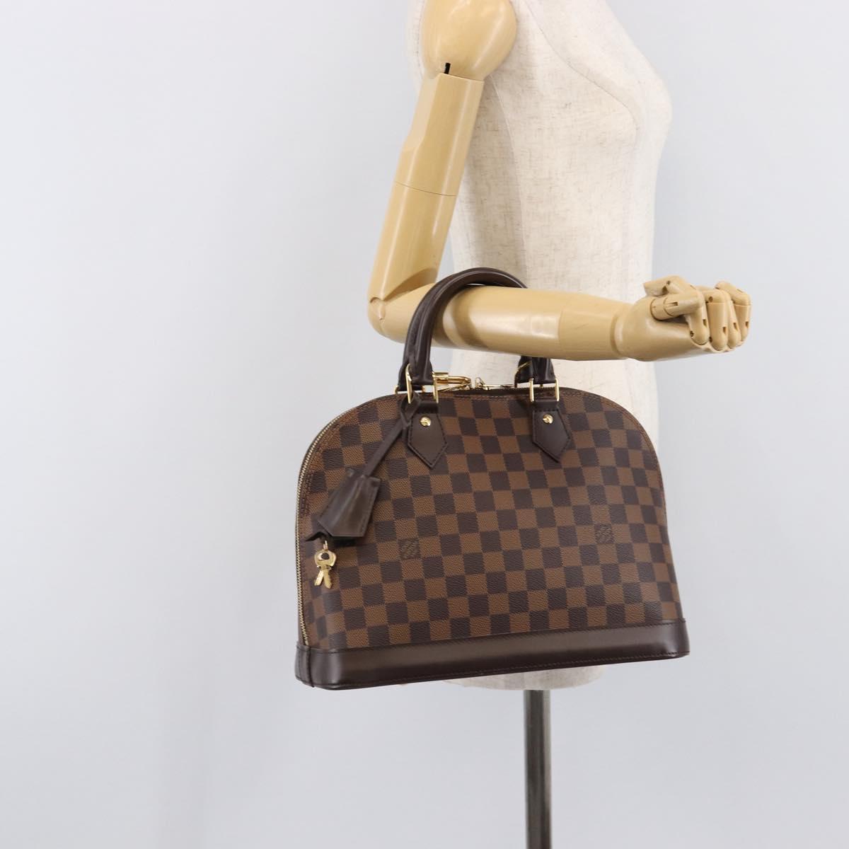 LOUIS VUITTON Damier Ebene Alma PM Hand Bag N53151 LV Auth 214655V