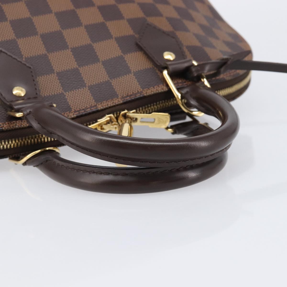 LOUIS VUITTON Damier Ebene Alma PM Hand Bag N53151 LV Auth 214655V