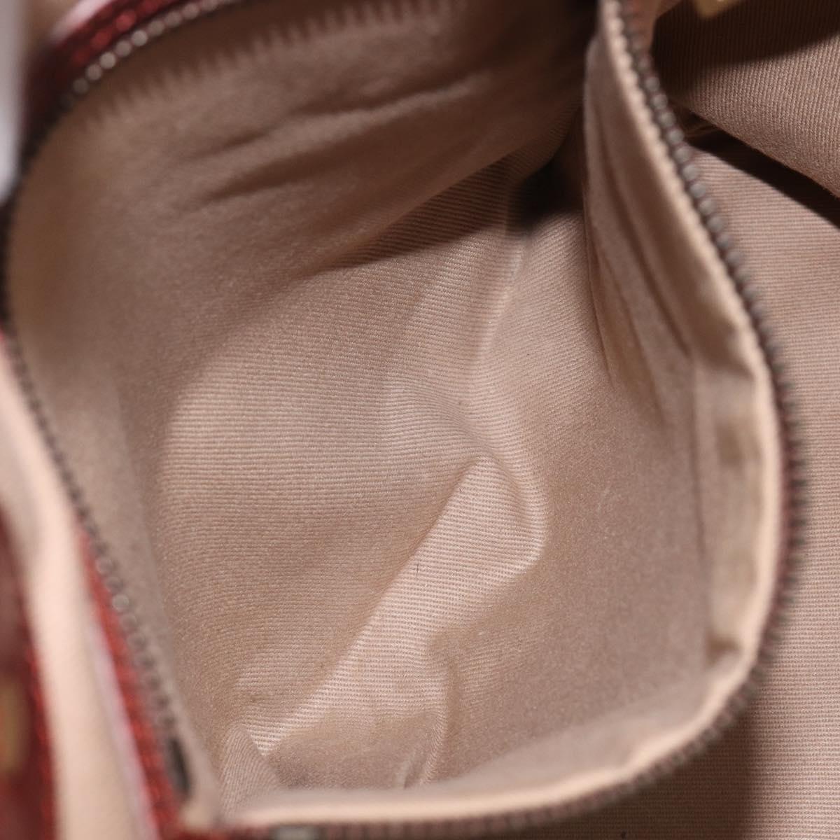 CELINE C Macadam Canvas Tote Bag Ivory Gold Auth 214658