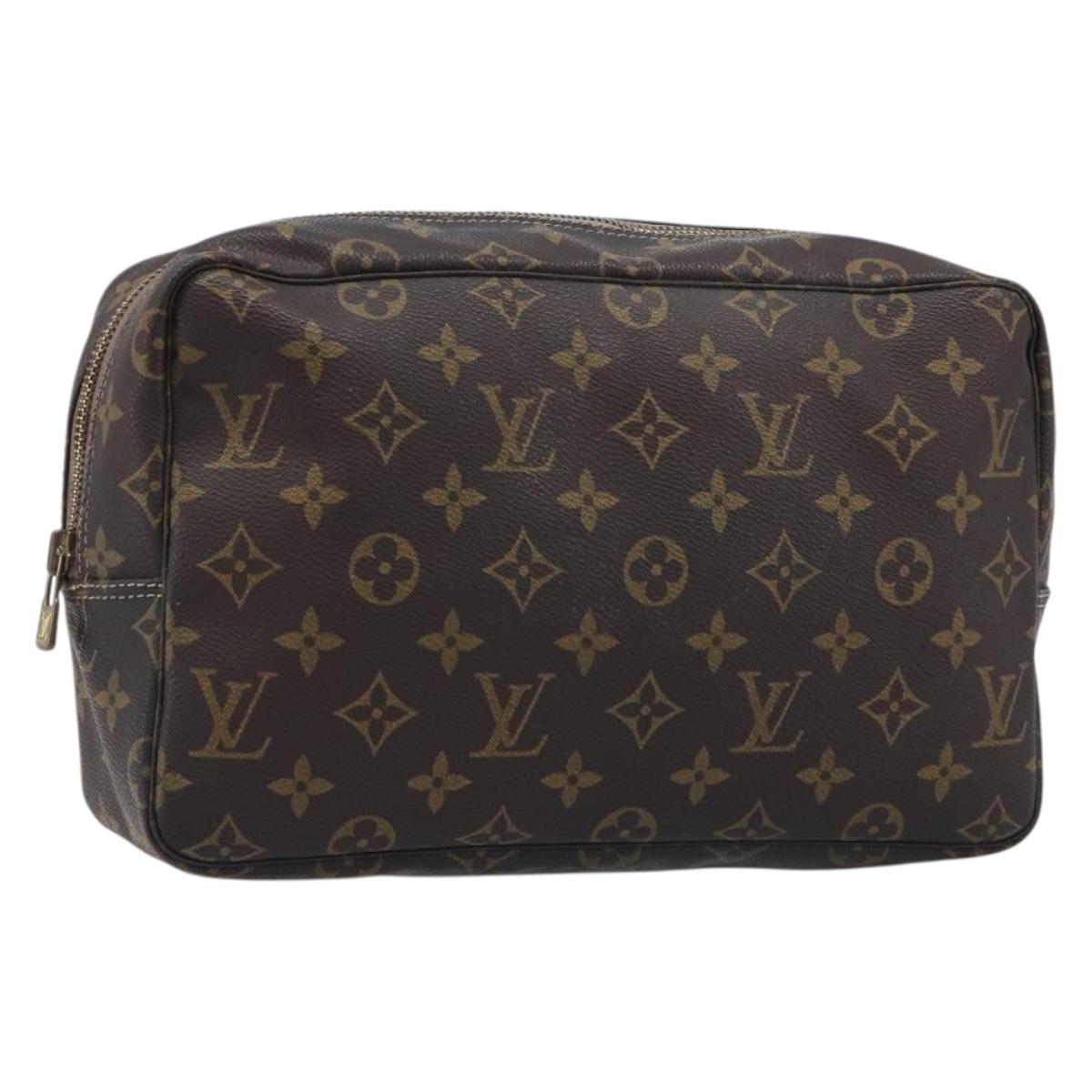 LOUIS VUITTON Monogram Trousse Toilette 28 Clutch Bag M47522 LV Auth 214661