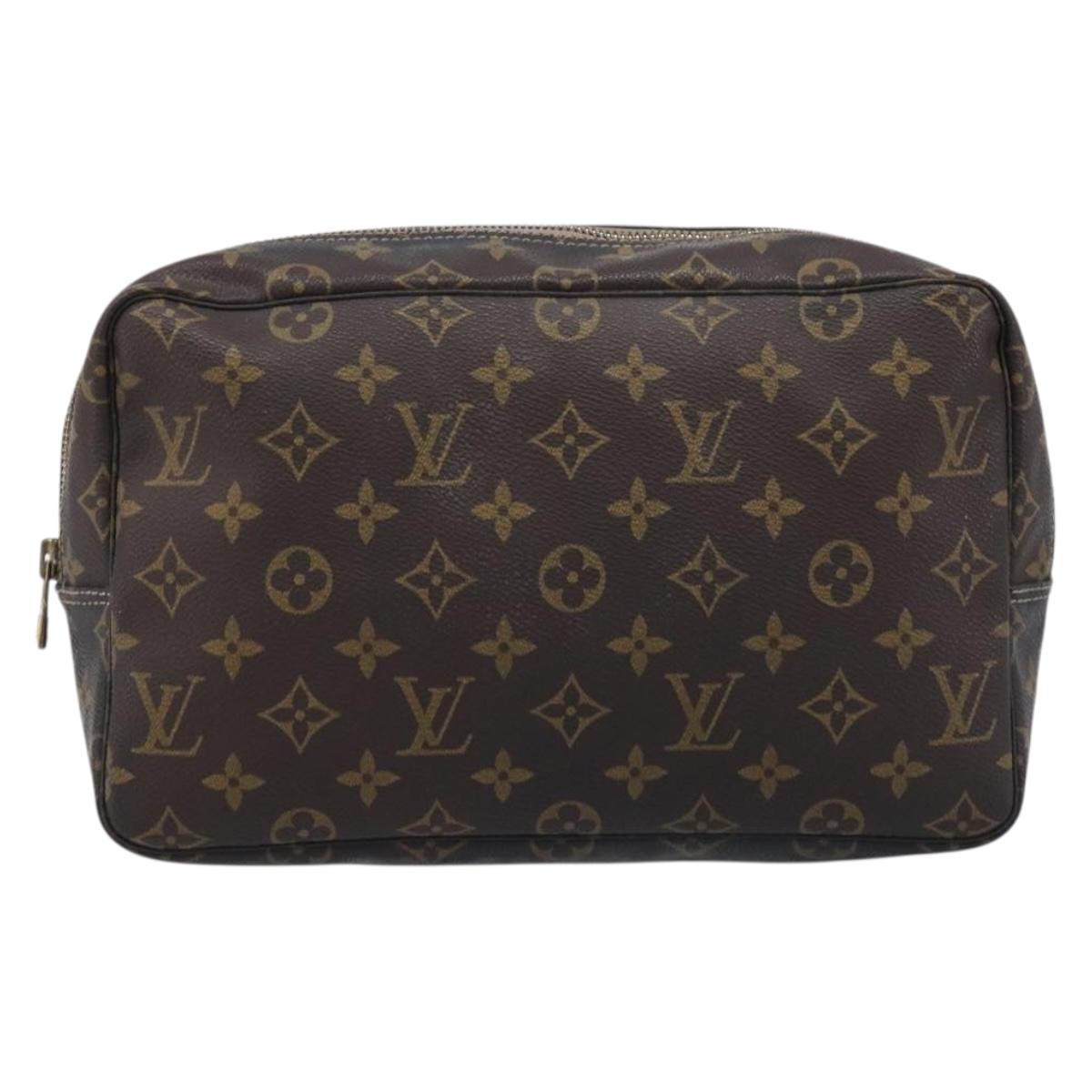 LOUIS VUITTON Monogram Trousse Toilette 28 Clutch Bag M47522 LV Auth 214661