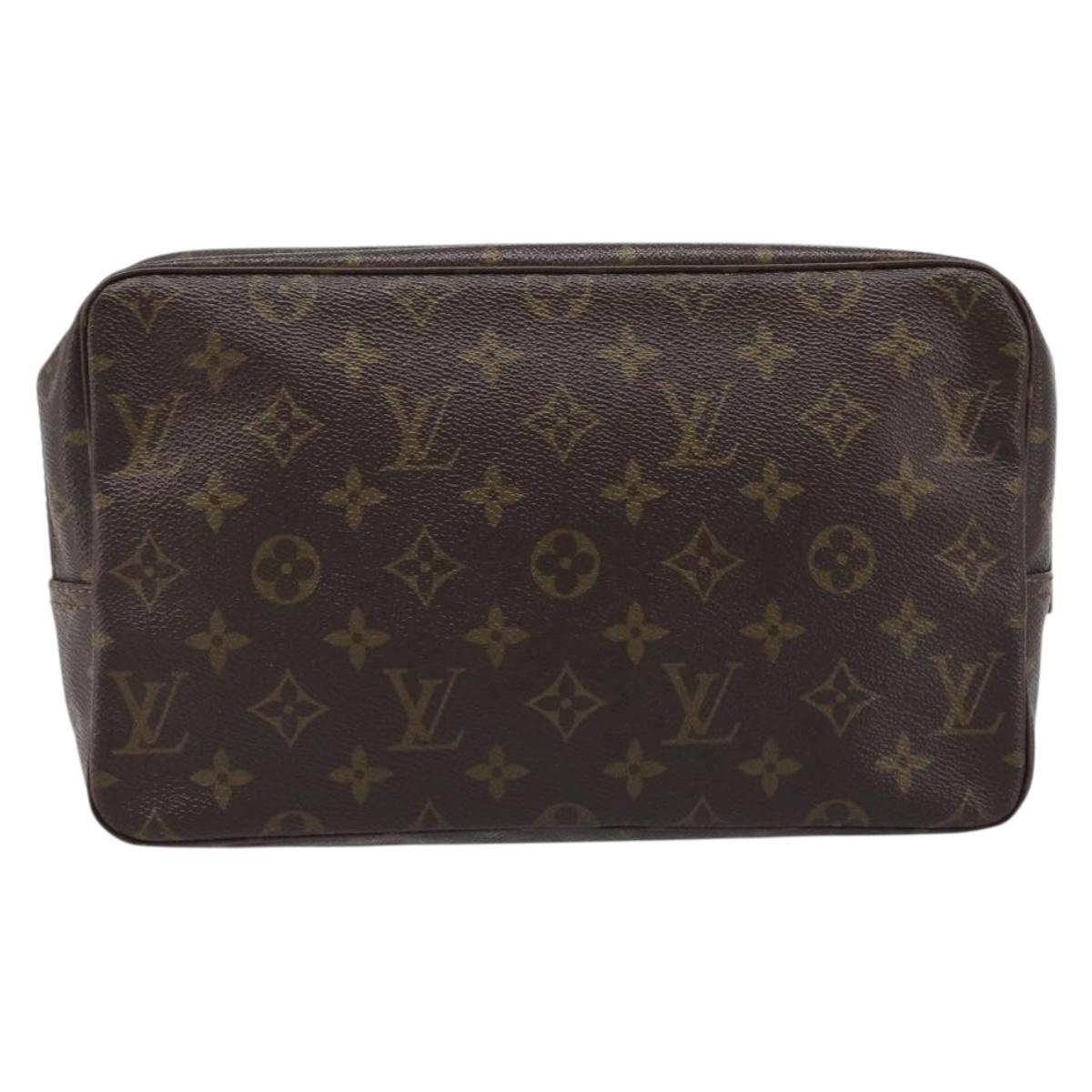 LOUIS VUITTON Monogram Trousse Toilette 28 Clutch Bag M47522 LV Auth 214664