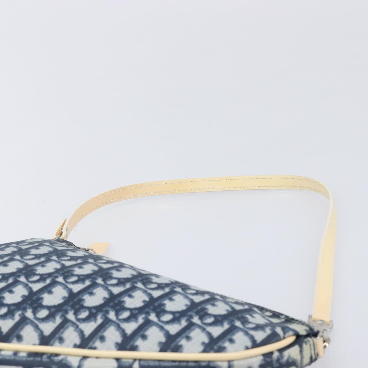 Christian Dior Trotter Canvas Saddle Accessory Pouch PVC Navy Auth 214669V