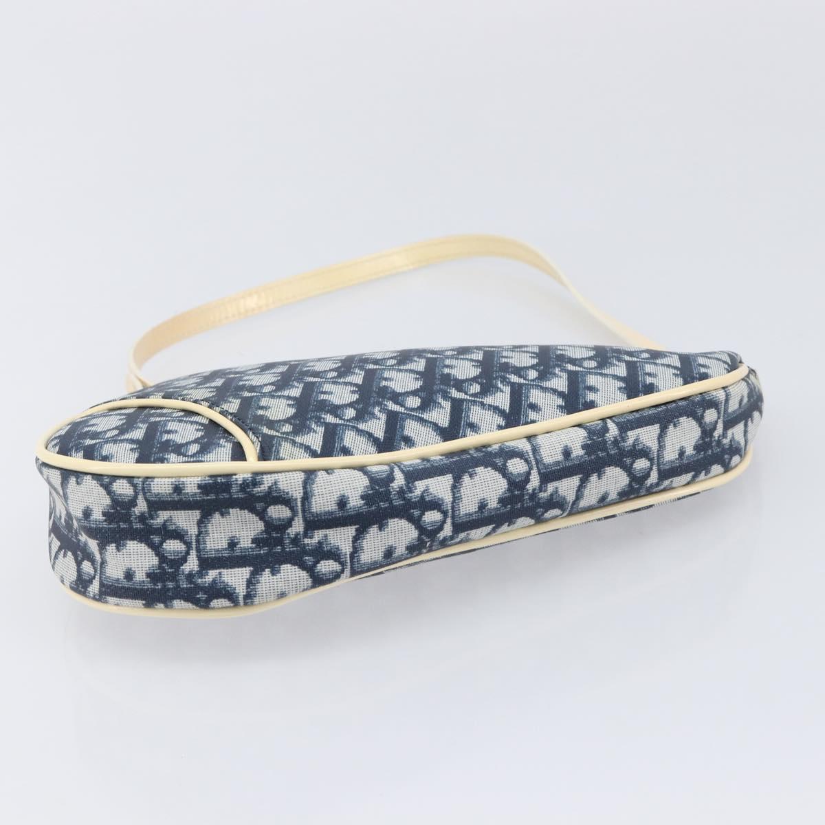 Christian Dior Trotter Canvas Saddle Accessory Pouch PVC Navy Auth 214669V