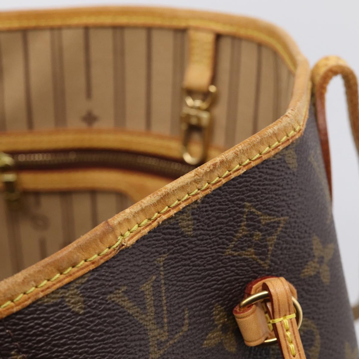 LOUIS VUITTON Monogram Neverfull MM Tote Bag M40156 LV Auth 214673