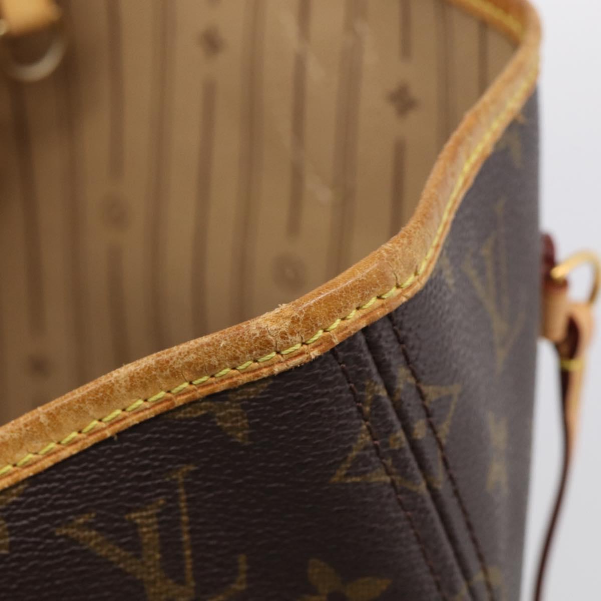 LOUIS VUITTON Monogram Neverfull MM Tote Bag M40156 LV Auth 214673