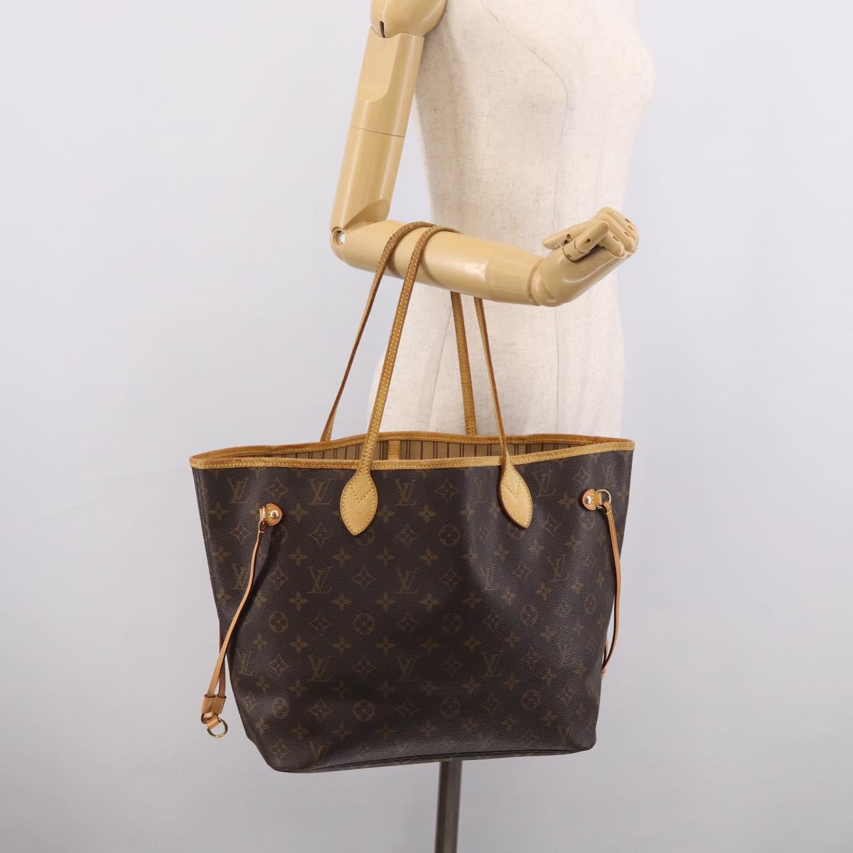 LOUIS VUITTON Monogram Neverfull MM Tote Bag M40156 LV Auth 214673