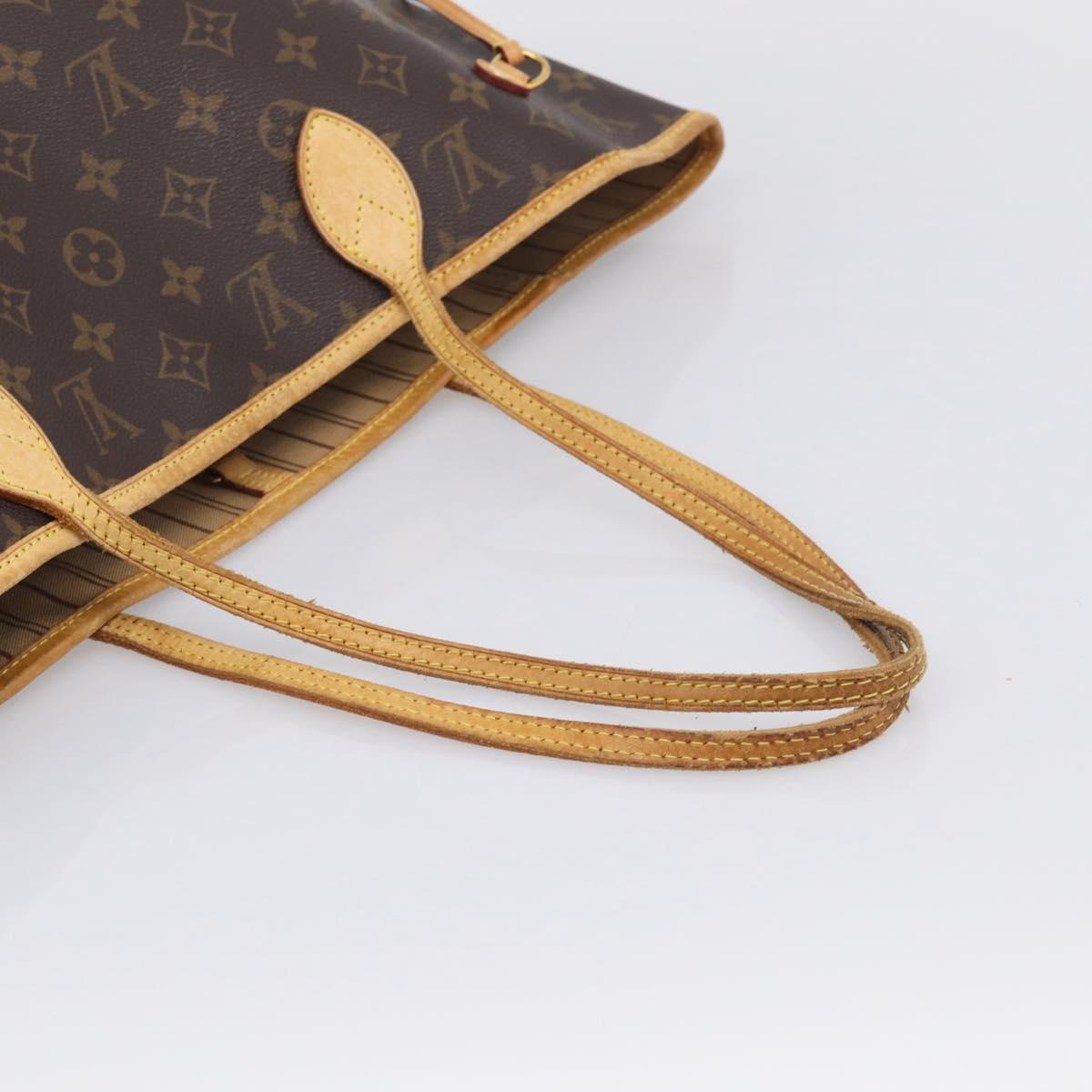 LOUIS VUITTON Monogram Neverfull MM Tote Bag M40156 LV Auth 214673