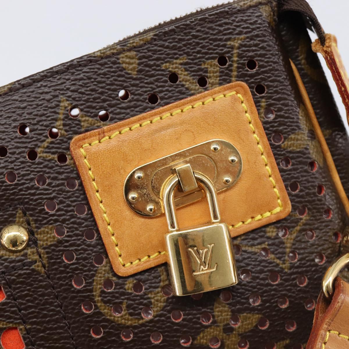 LOUIS VUITTON Monogram Perfo Pochette Accessoires Orange M95185 LV Auth 214683V