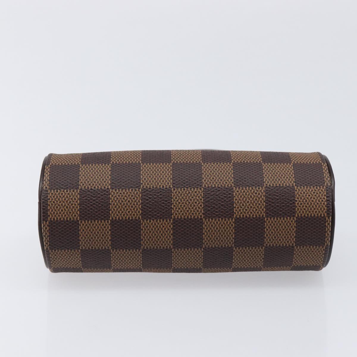 LOUIS VUITTON Damier Ebene Papillon Pouch LV Auth 214685V