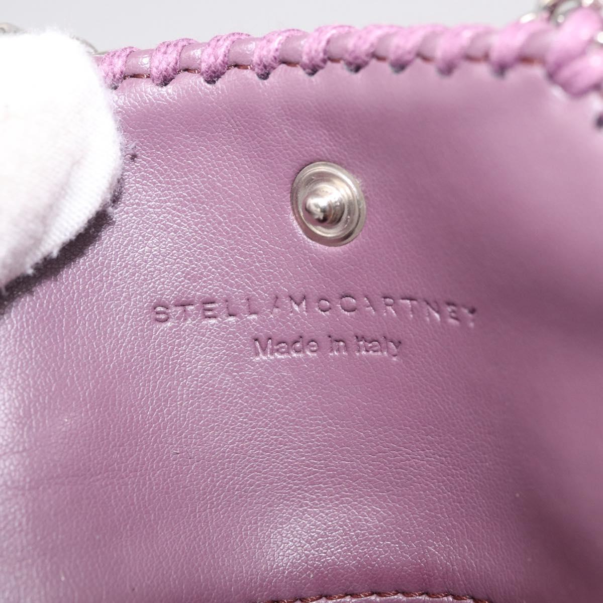 Stella McCartney Falabella Chain Shoulder Pouch Polyester Purple Auth 214701A