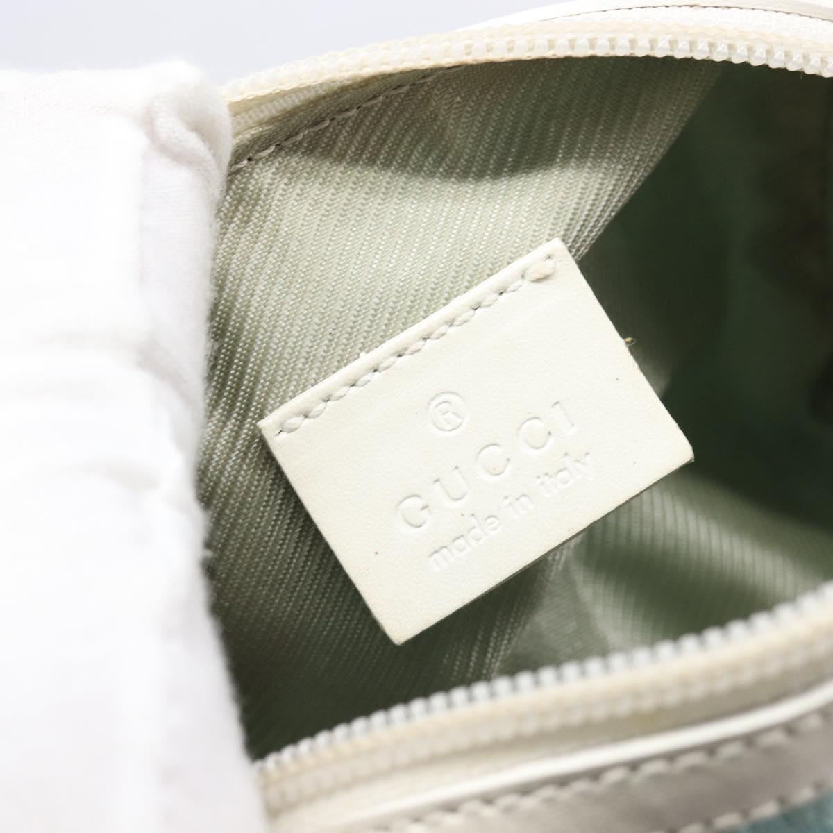 GUCCI GG Canvas Pouch Light Blue 039 1118 Auth 214703