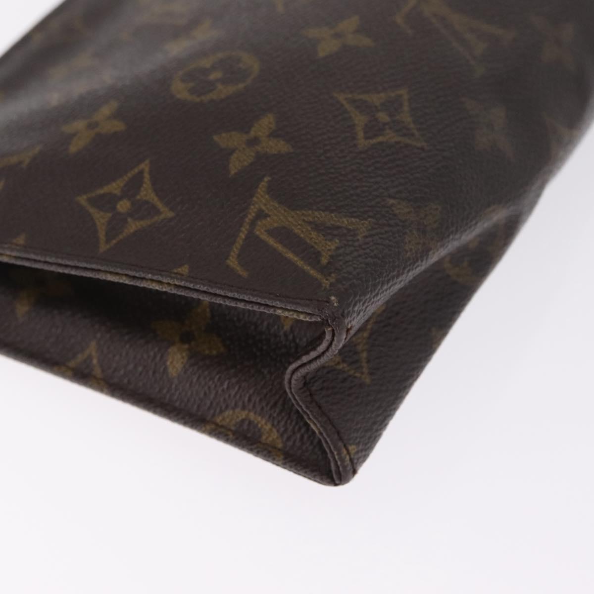 LOUIS VUITTON Monogram Poche Toilette 19 Pouch M47544 LV Auth 214707