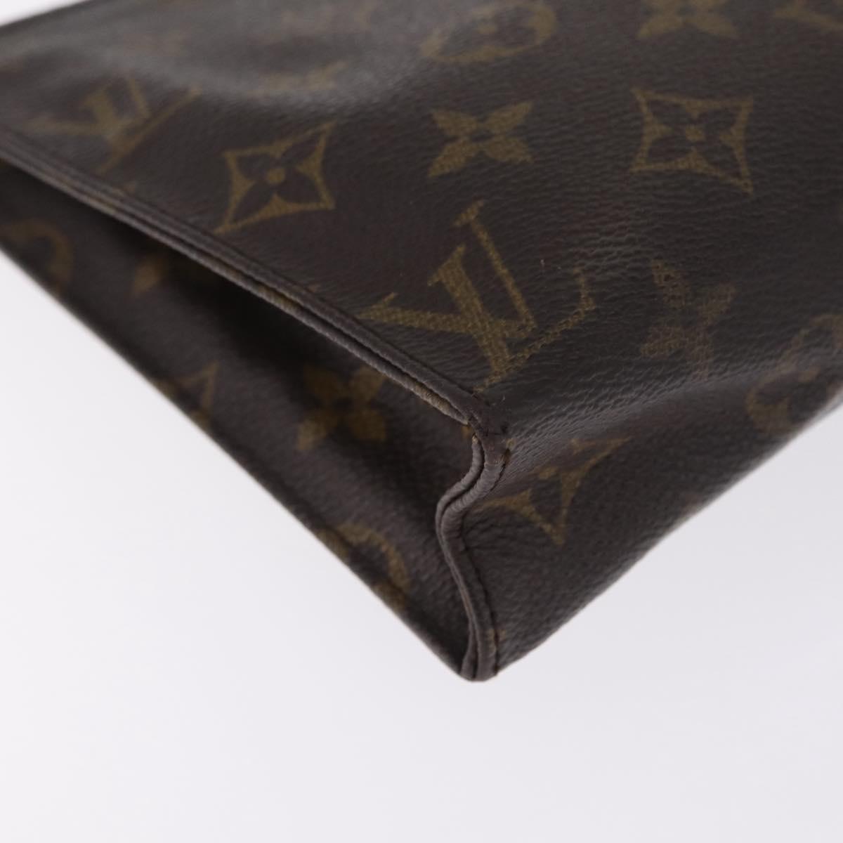 LOUIS VUITTON Monogram Poche Toilette 19 Pouch M47544 LV Auth 214707