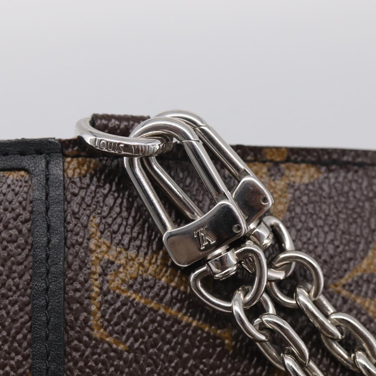 LOUIS VUITTON Monogram Macassar Porte Feuille Compact Wallet M60167 Auth 214724V