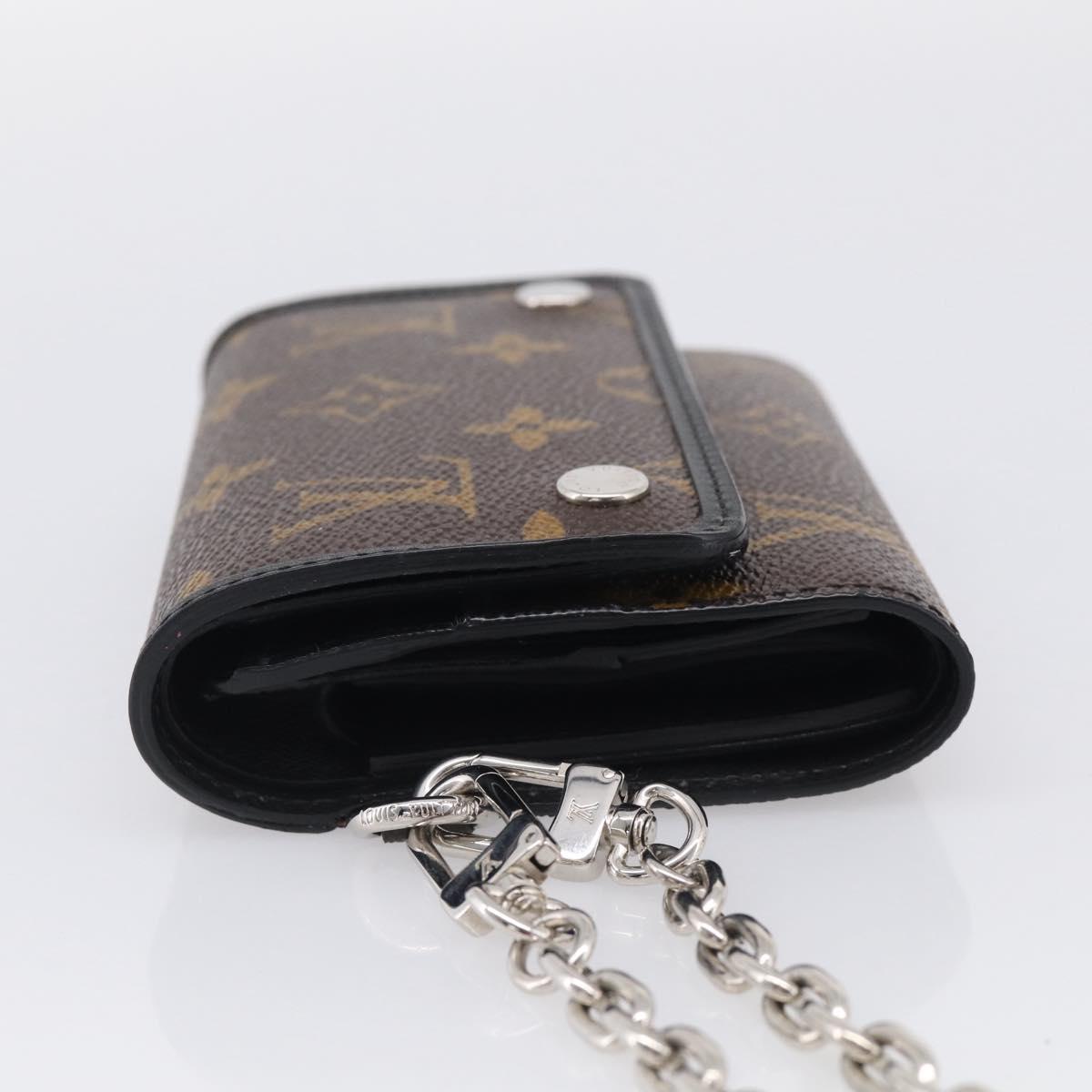 LOUIS VUITTON Monogram Macassar Porte Feuille Compact Wallet M60167 Auth 214724V