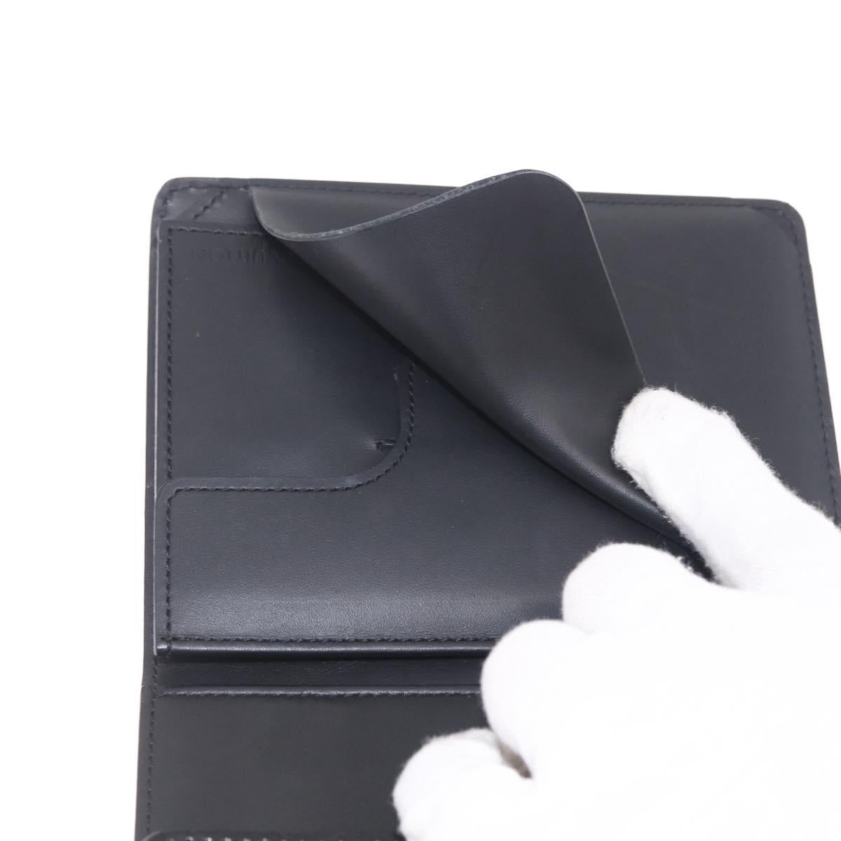 LOUIS VUITTON Monogram Lace Anushka PM Wallet Black M92232 LV Auth 214732