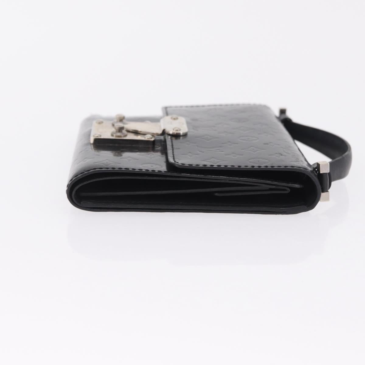 LOUIS VUITTON Monogram Lace Anushka PM Wallet Black M92232 LV Auth 214732