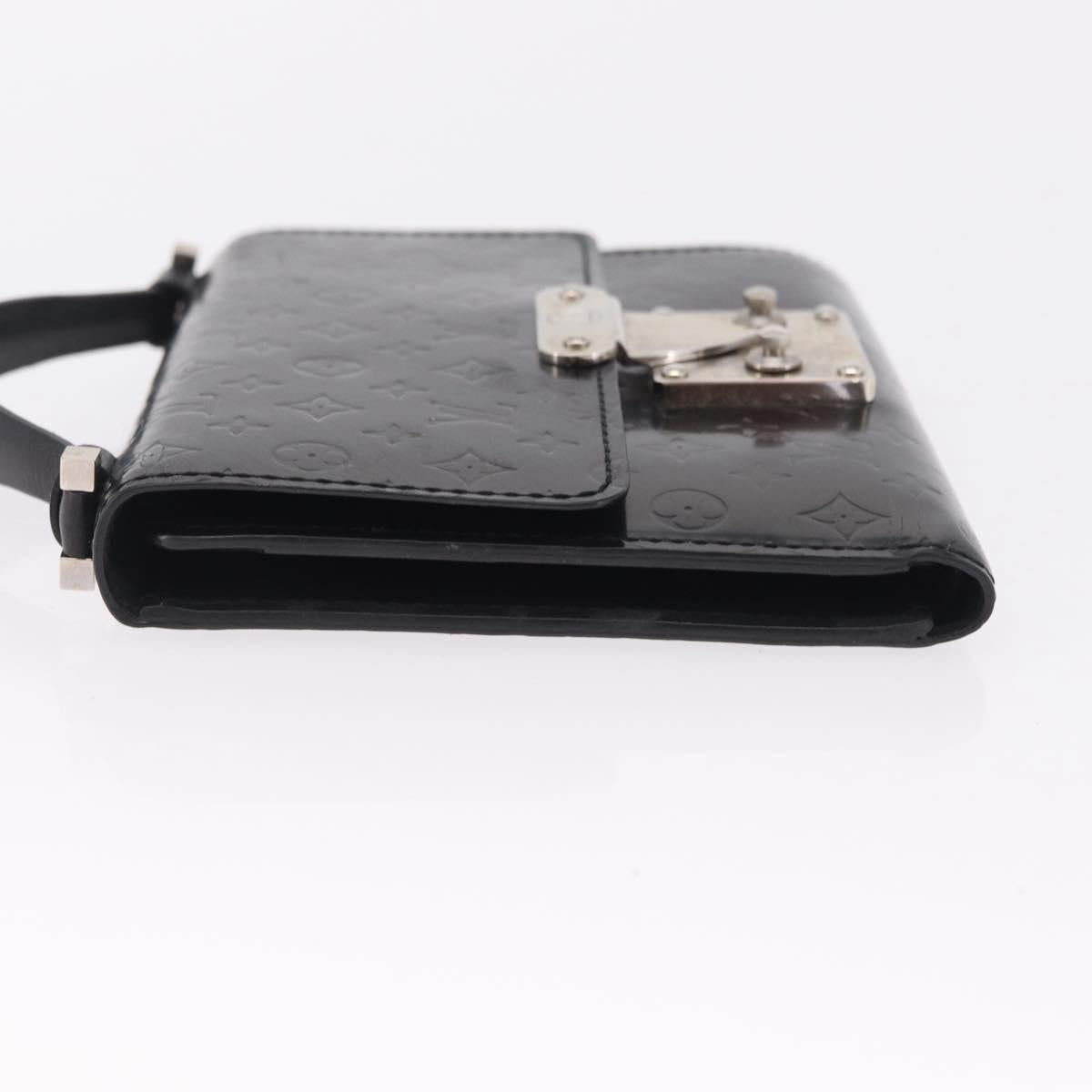 LOUIS VUITTON Monogram Lace Anushka PM Wallet Black M92232 LV Auth 214732