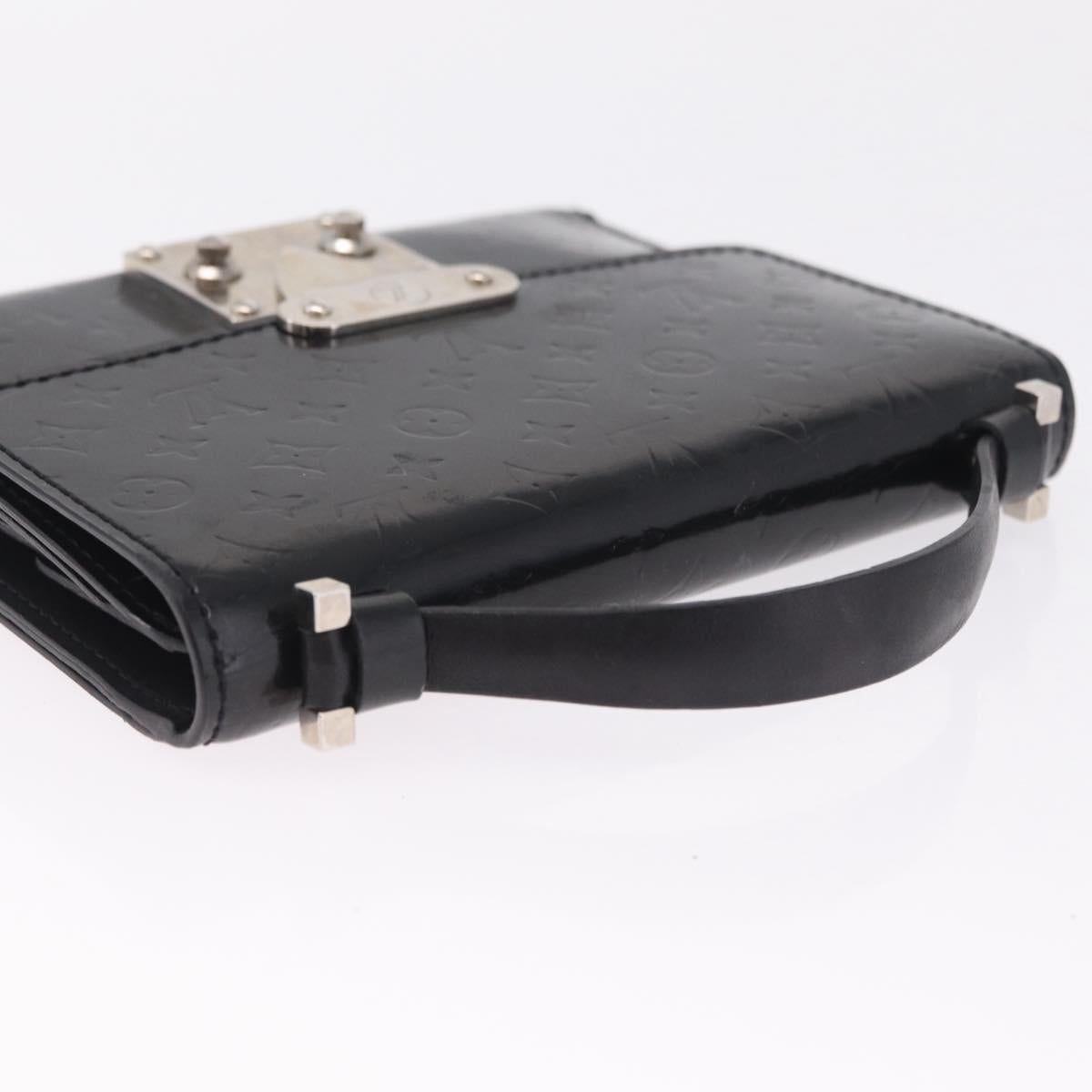 LOUIS VUITTON Monogram Lace Anushka PM Wallet Black M92232 LV Auth 214732
