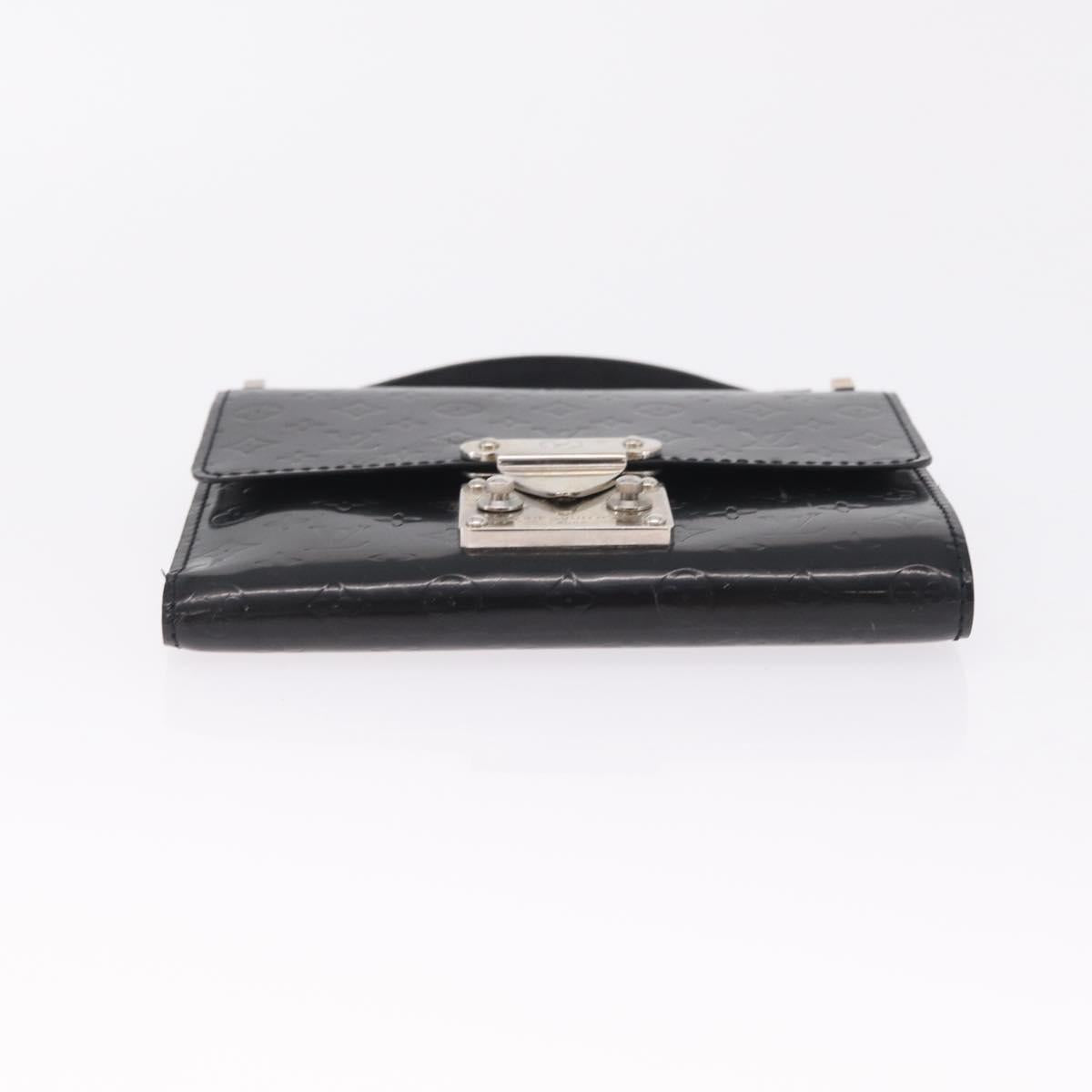 LOUIS VUITTON Monogram Lace Anushka PM Wallet Black M92232 LV Auth 214732