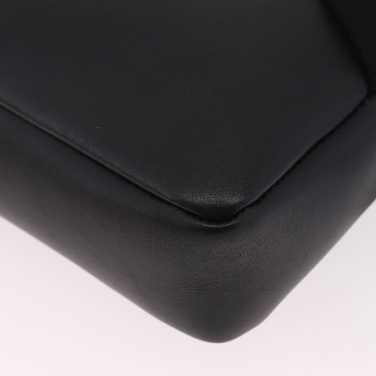 Bottega Veneta INTRECCIATO Body Bag Leather Black Auth 214800V