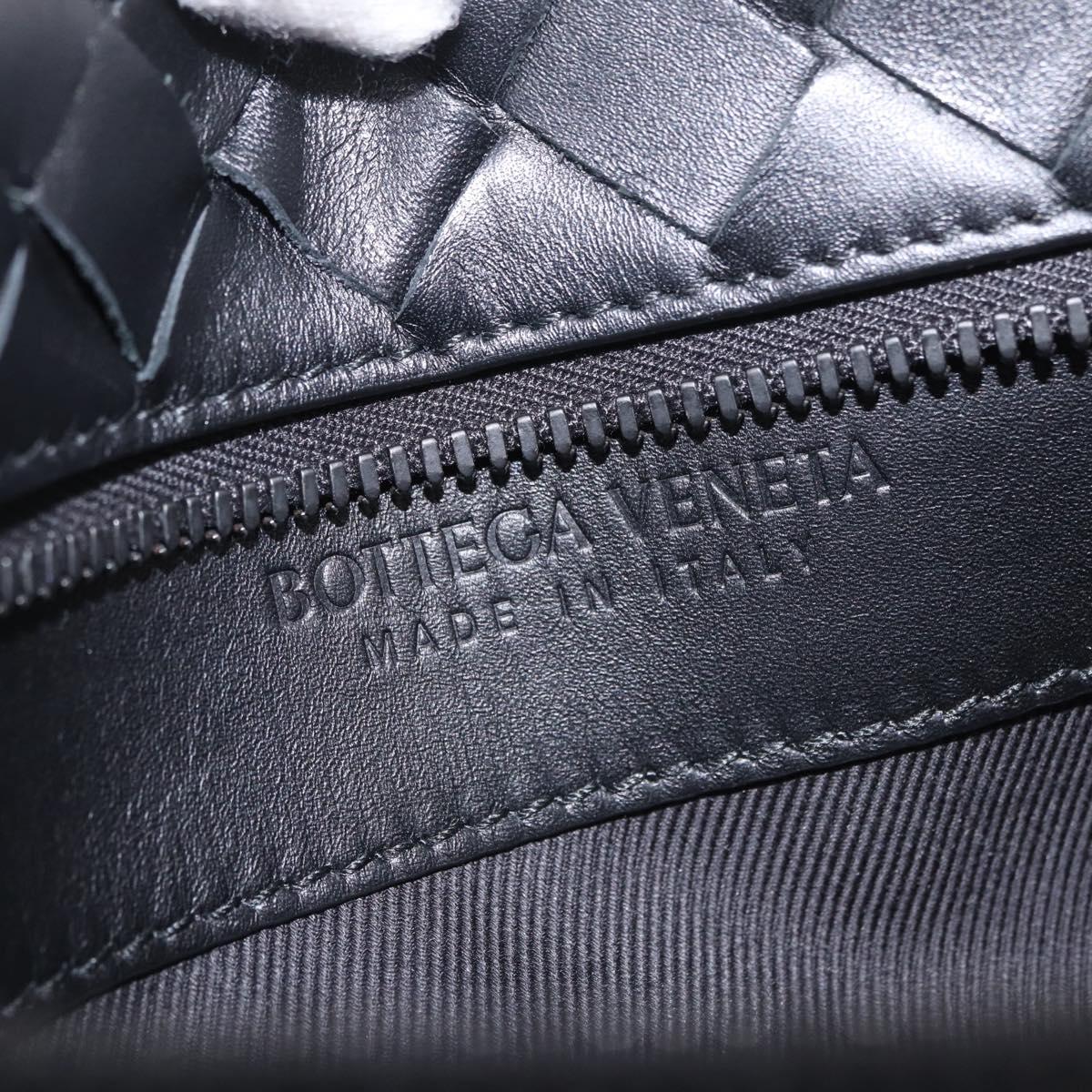 Bottega Veneta INTRECCIATO Body Bag Leather Black Auth 214800V