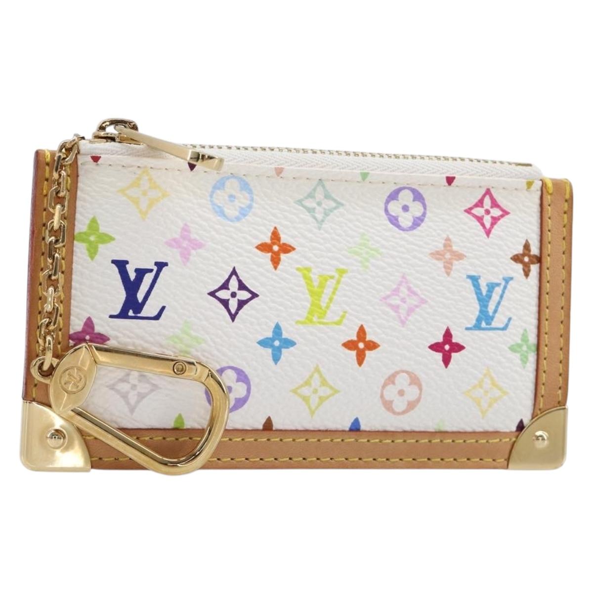 LOUIS VUITTON Monogram Multicolor Pochette Cles Coin Purse M92655 Auth 214803M