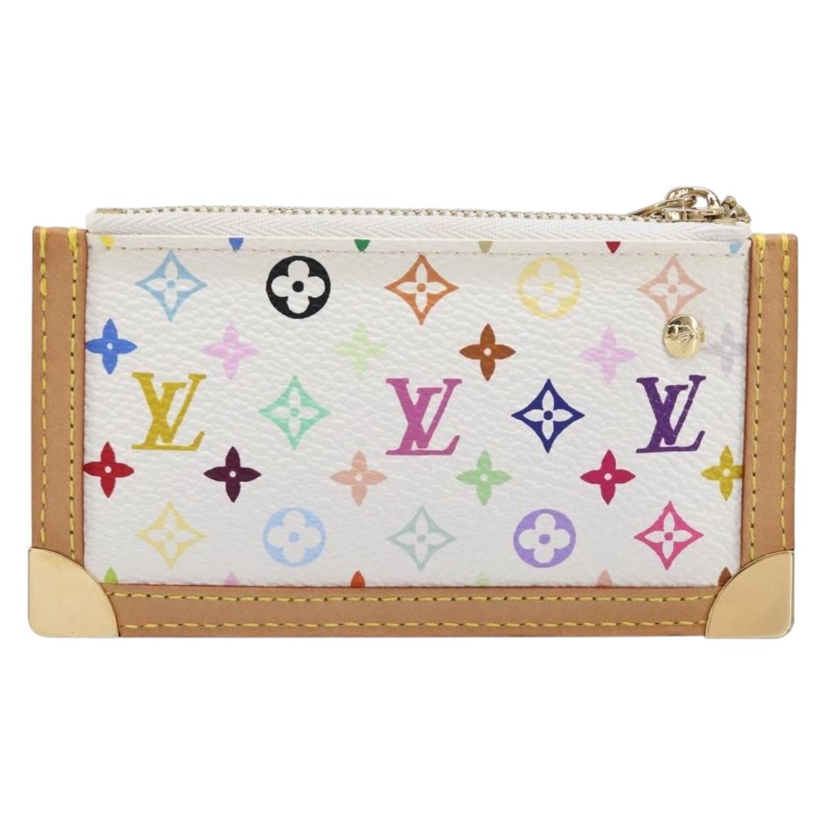 LOUIS VUITTON Monogram Multicolor Pochette Cles Coin Purse M92655 Auth 214803M