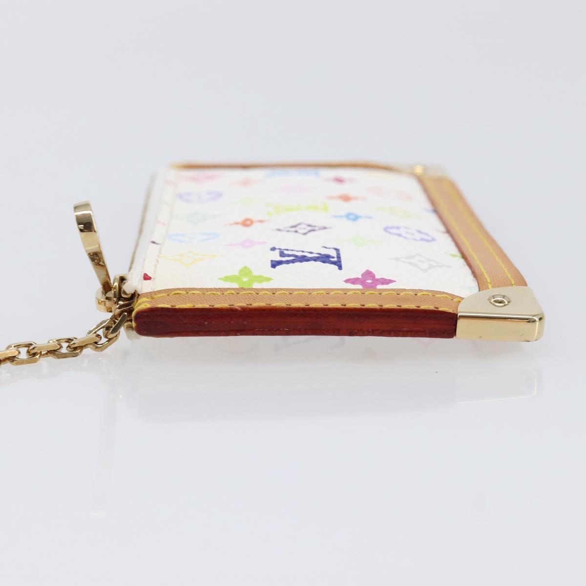 LOUIS VUITTON Monogram Multicolor Pochette Cles Coin Purse M92655 Auth 214803M