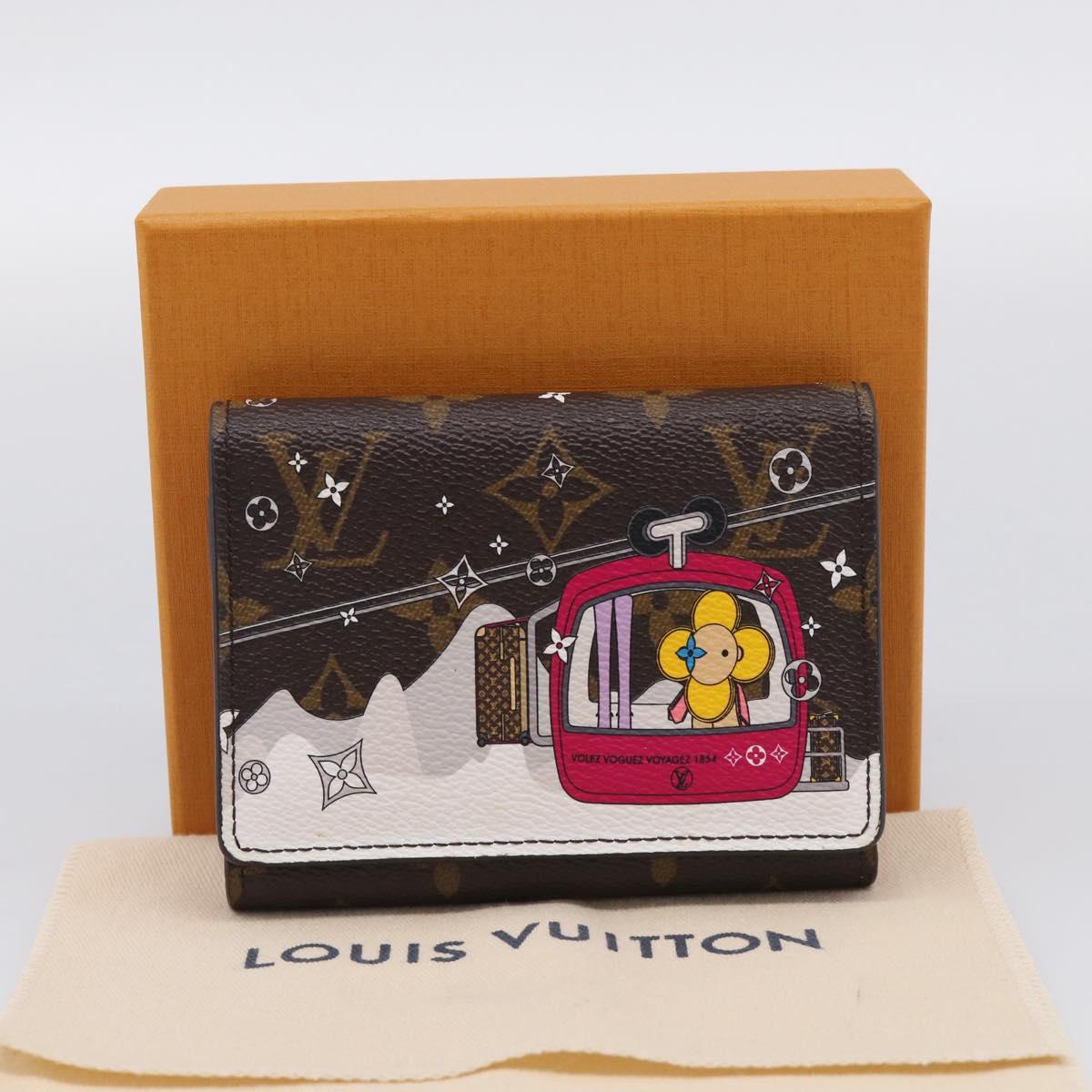 LOUIS VUITTON Monogram Vivienne Portefeuille Victorine M68492 LV Auth 214808SAM